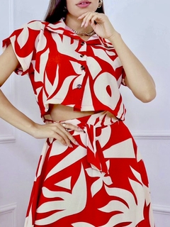 Conjunto Fernana Vermelho 1031 - loja online