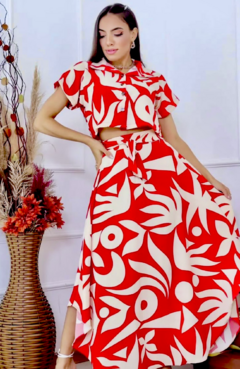 Conjunto Fernana Vermelho 1031 - comprar online