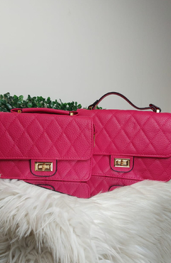 Kit Bolsa Transversal De Ombro Karina Pink