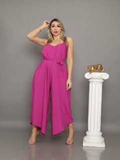 Macacão Pantalona Giseli Fúcsia - AUTHENTIC STORE LTDA