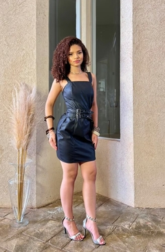 Vestido Courino Heloisa Preto - loja online