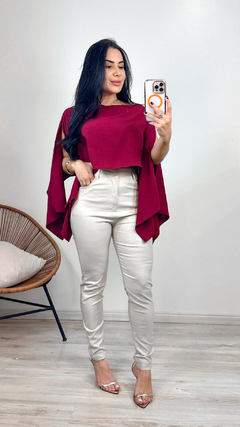 Imagem do Blusa Bata Capa Marsala