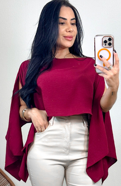 Blusa Bata Capa Marsala - comprar online