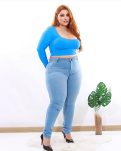 Calça Plus Diana Jeans Claro - AUTHENTIC STORE LTDA