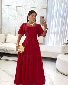 Vestido Longo Betty Marsala na internet