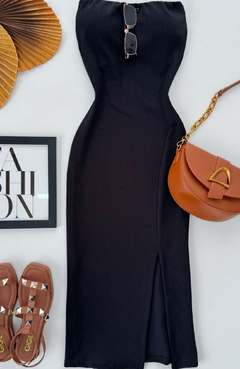 Vestido Midi Bruna Preto - AUTHENTIC STORE LTDA