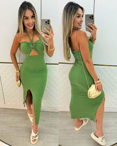 Vestido Midi Carla Verde na internet