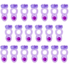 Pack 20 Anéis Penianos Vibrador Com Pérola Vipmix Cor Variada