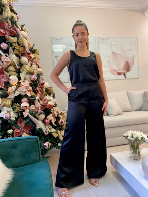 Pantalona Cetim preta