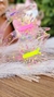 Tiara Borboleta com Mini corações Neon e glitter