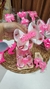 Laço Boutique Rosa com Branco - comprar online