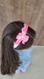 Tiara Acrílico Silhueta Boneca Rosa