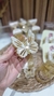 Tiara Borboleta Perolado com Dourado