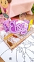 Tiara Personalizada Rapunzel com Nome – Lilás Claro com Glitter e Roxo