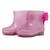 Galocha com Laço Baby Glitter Rosa Claro