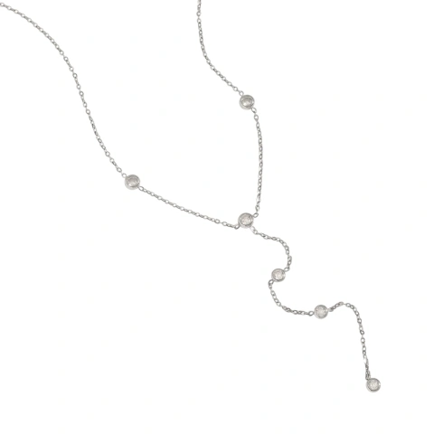Corbatero Dots Silver