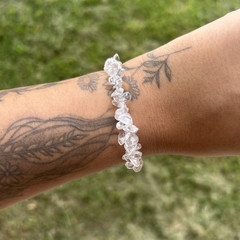 Pulseira Cascalho Quartzo transparentemente - comprar online