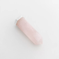 Maxi Pingente Quartzo Rosa - comprar online