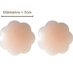 Par Protetor De Mamilo Tapa Bico do Seio Aréola Flexível Silicone Reutilizável Lavável Adesivo Flor - comprar online