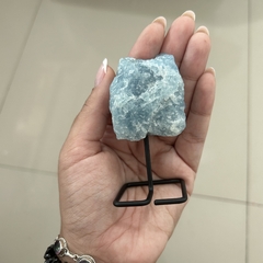 Água Marinha na Base de ferro - Universo Prata