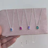 Colar Gota Aquamarine