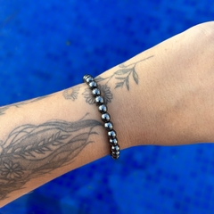 Pulseira Hematita 6mm