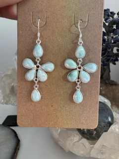 Brinco Flor Larimar na internet