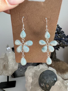 Brinco Flor Larimar - comprar online
