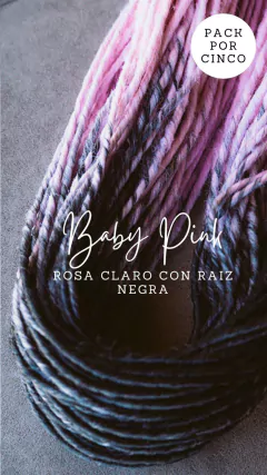 Pack Dreadlocks Baby Pink
