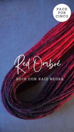 Pack Dreadlocks Red Ombre