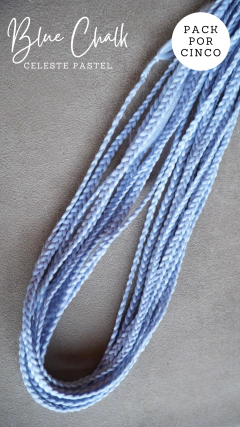 Pack Trenzas simples Blue Chalk