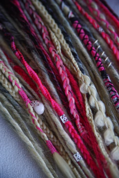 Cabeza Completa Blonde & Neon Pink en internet