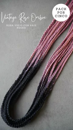 Pack Trenzas Simples Vintage Rose Ombre