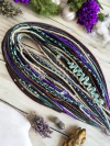 Cabeza Completa Castaños, verde y violeta - comprar online