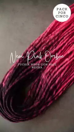 Pack Dreadlocks Neon Pink Ombré