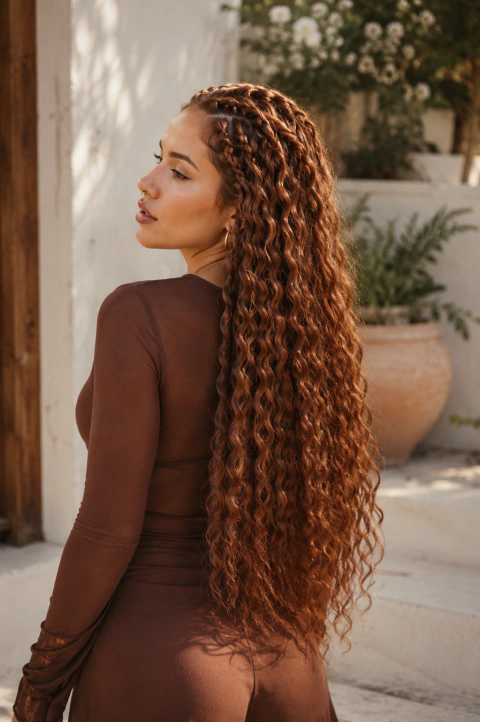 Cabeza completa simple de Waves Cherry Blonde