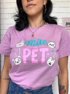 T-shirt Mãe de Pet na internet