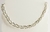 Choker Linhas Banho Prata