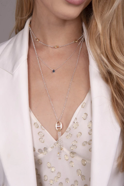 Colar Oval Gravata Duo - comprar online