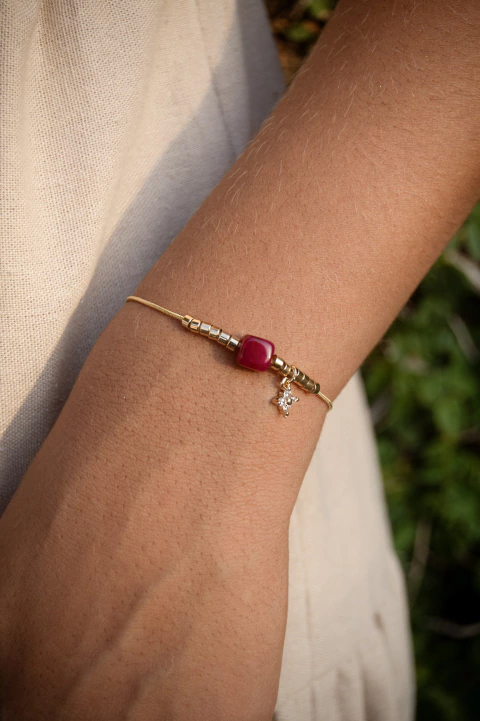 Pulseira Rubi Dourado - comprar online