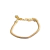 Pulseira Macramê Lacraia Dourada