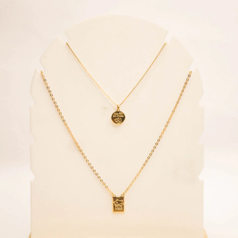 Colar Duplo Dog/Cat Encontro