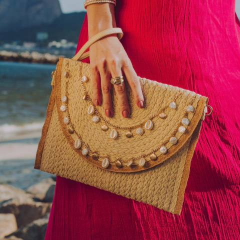 Bolsa De Mão Búzios/Conchas