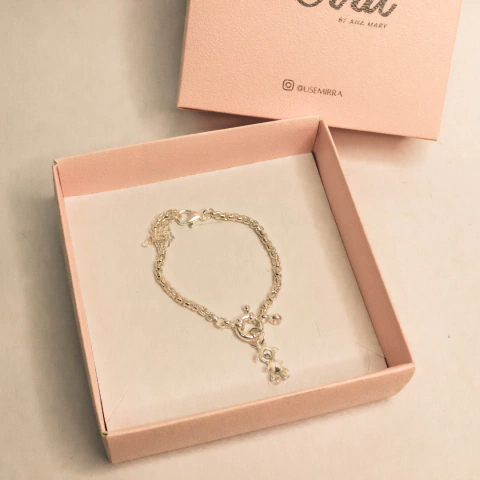 Pulseira Quadradinha Menina Encontro