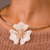 Choker Aro Flor Biju Fina na internet