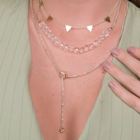 Colar Duplo Coração Do Paraíso - comprar online