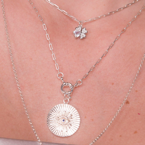 Colar Pingente OG Cores Do Mar