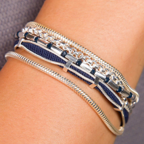 Pulseira Detalhes Azul Neve - comprar online
