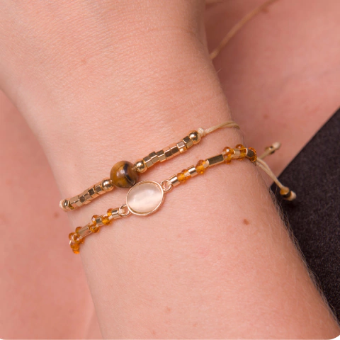 Pulseira Macramê Coco e Cores - comprar online