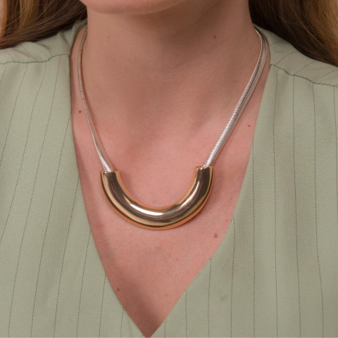 Colar Malha Coração Do Paraíso